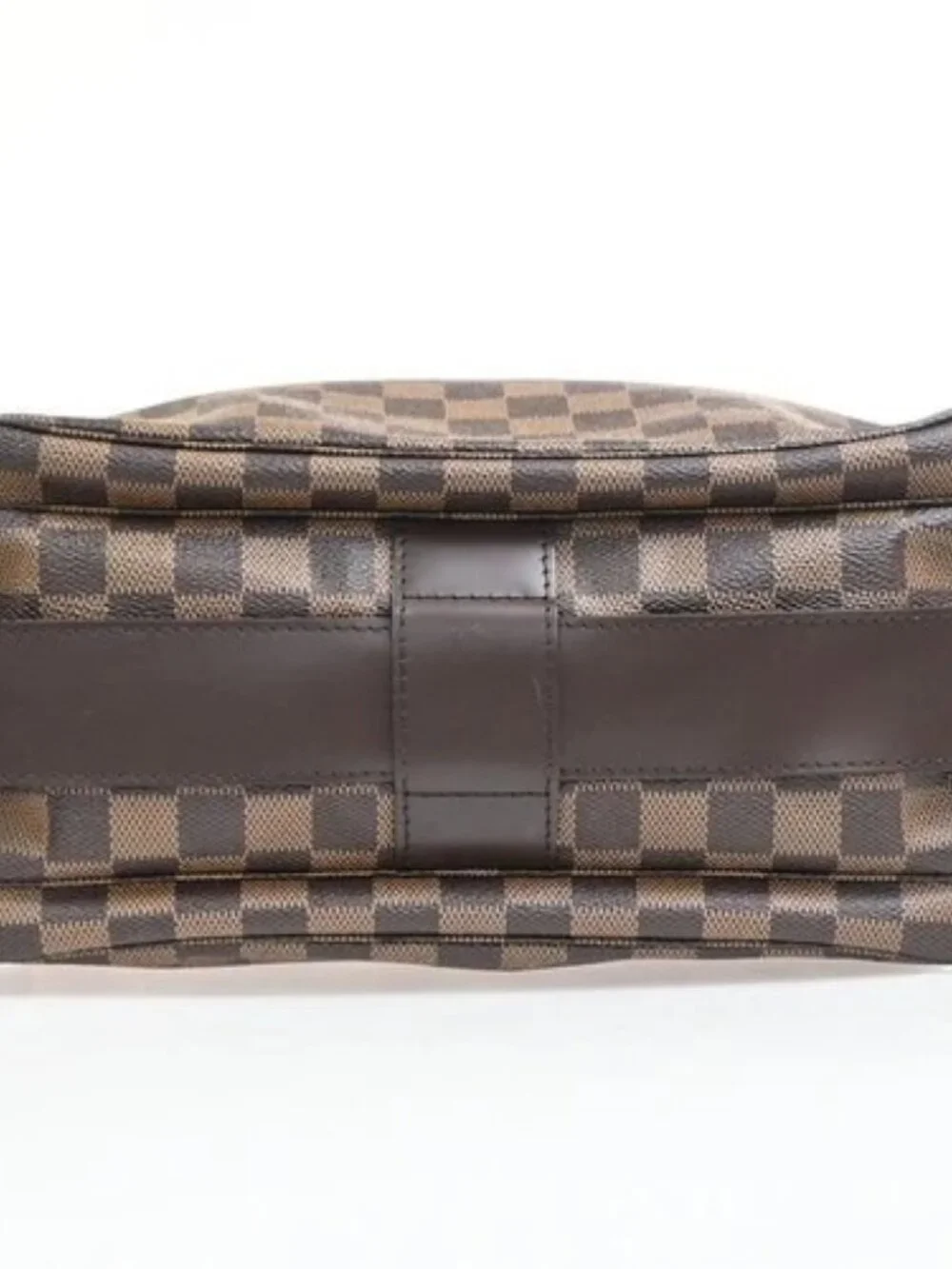 LOUIS VUITTON Naviglio Shoulder Bag Damier Ebene Leather Brown N45255 15YH939